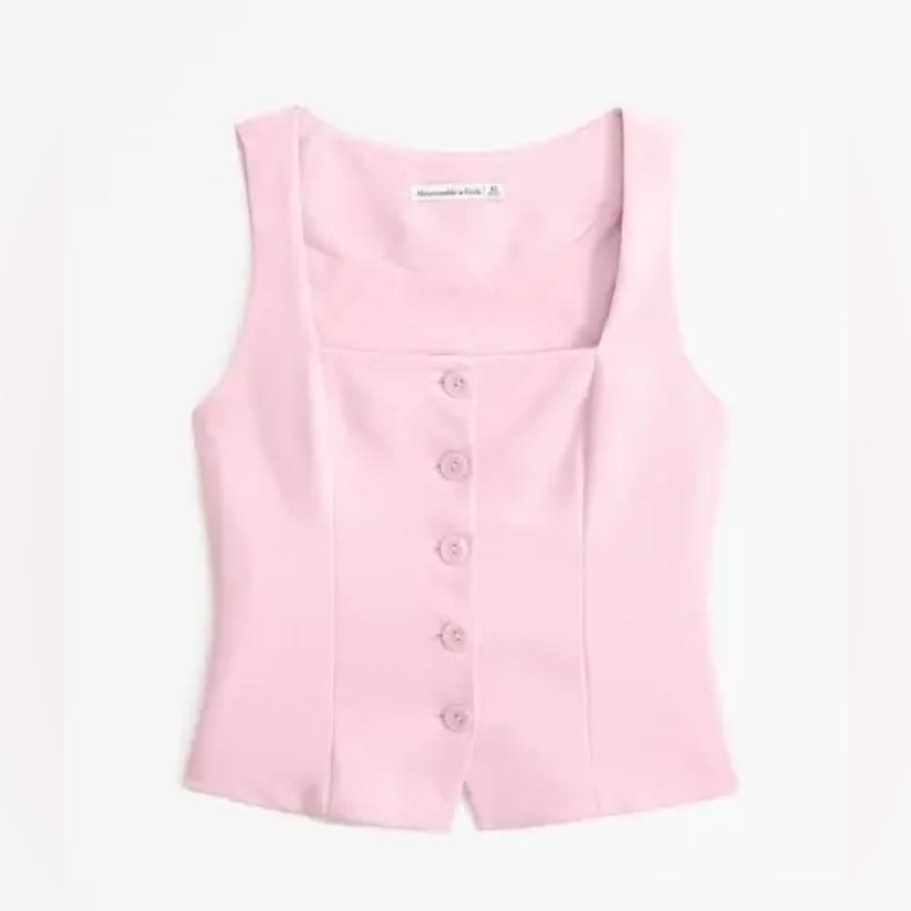Abercrombie & Fitch pink Sleeveless Top
